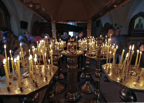 Trinity Day at St. George Cathedral in Donetsk Region