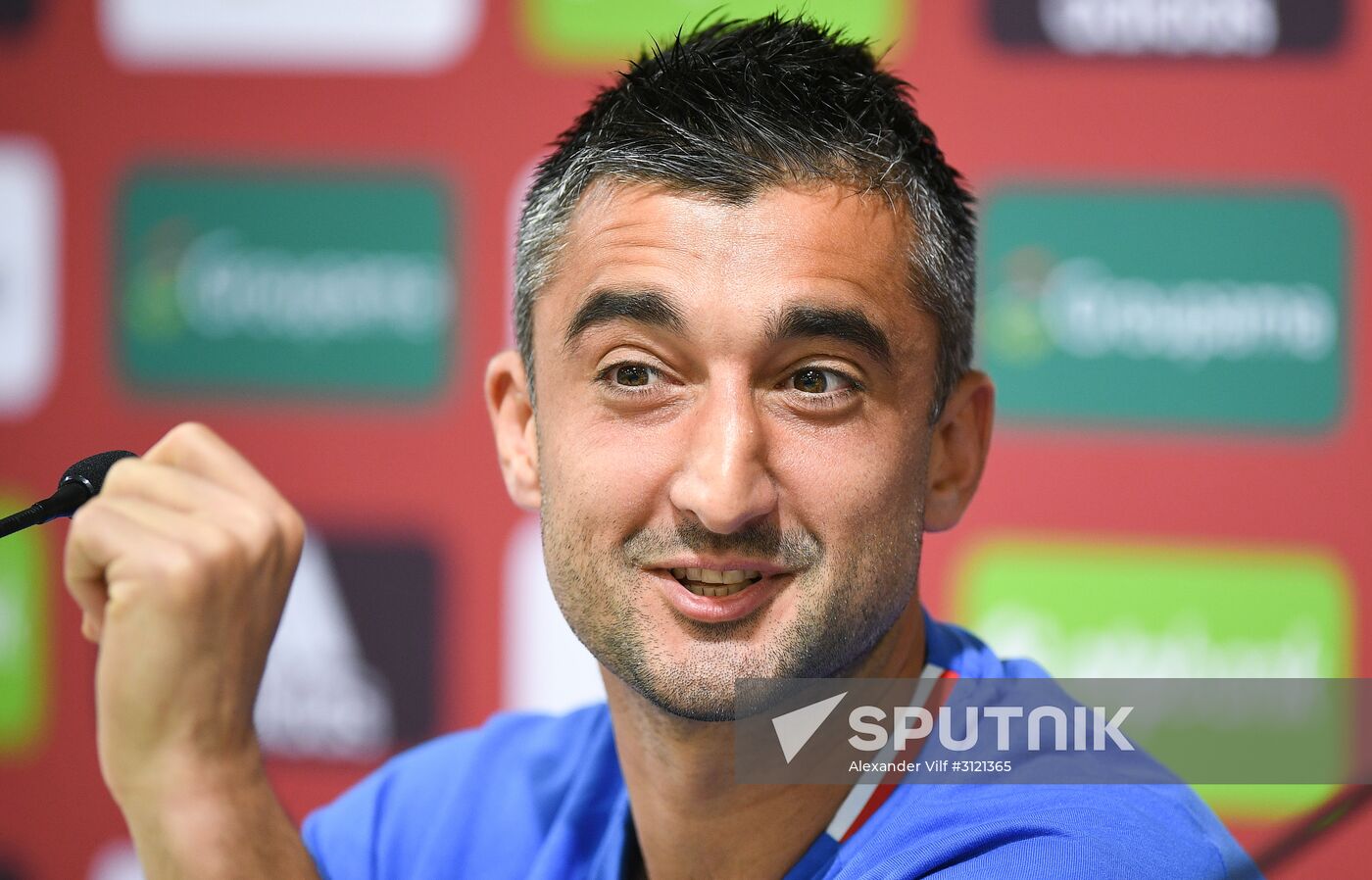 Russian national football team holds training session