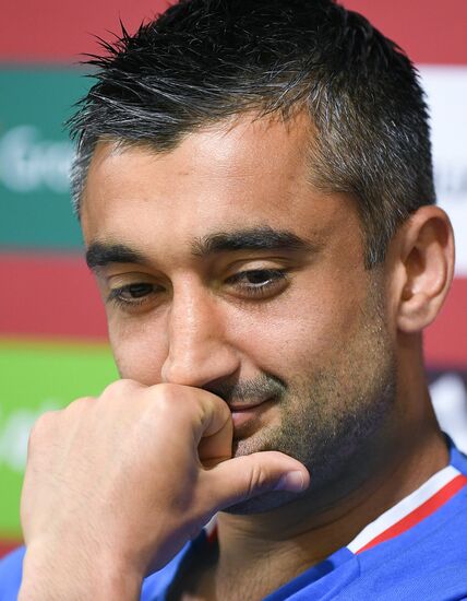 Russian national football team holds training session