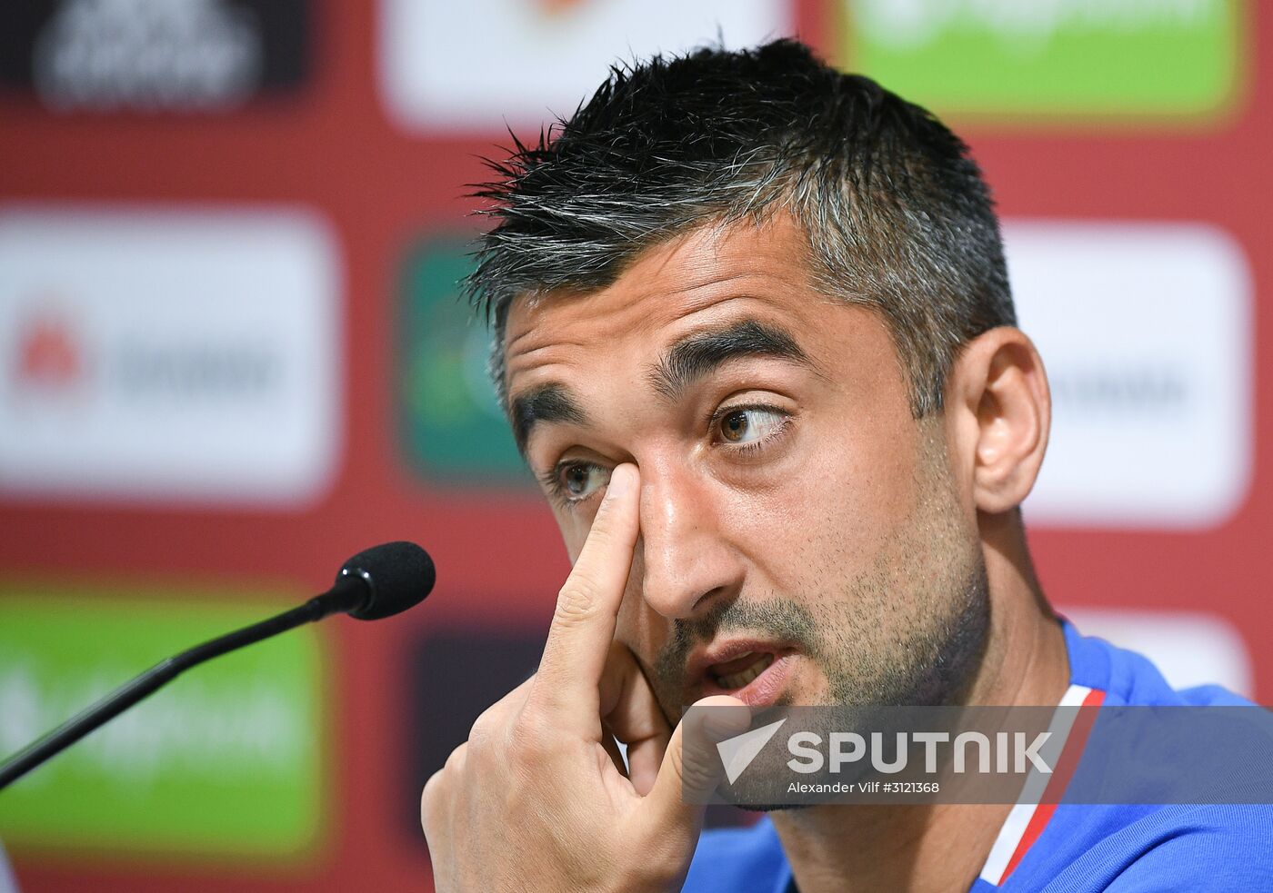 Russian national football team holds training session