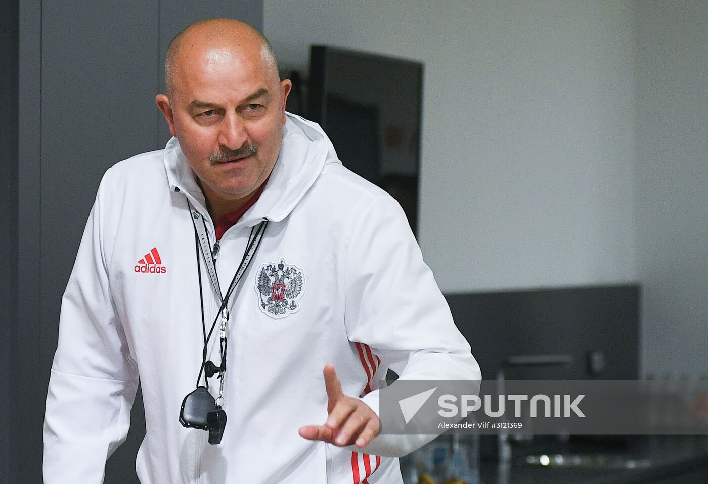 Russian national football team holds training session