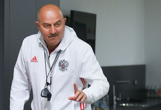 Russian national football team holds training session