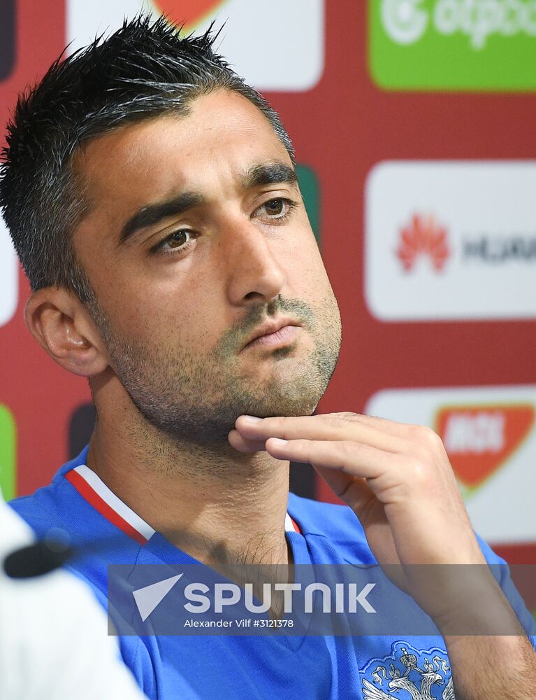 Russian national football team holds training session