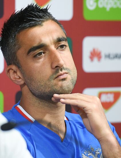 Russian national football team holds training session