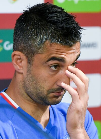 Russian national football team holds training session