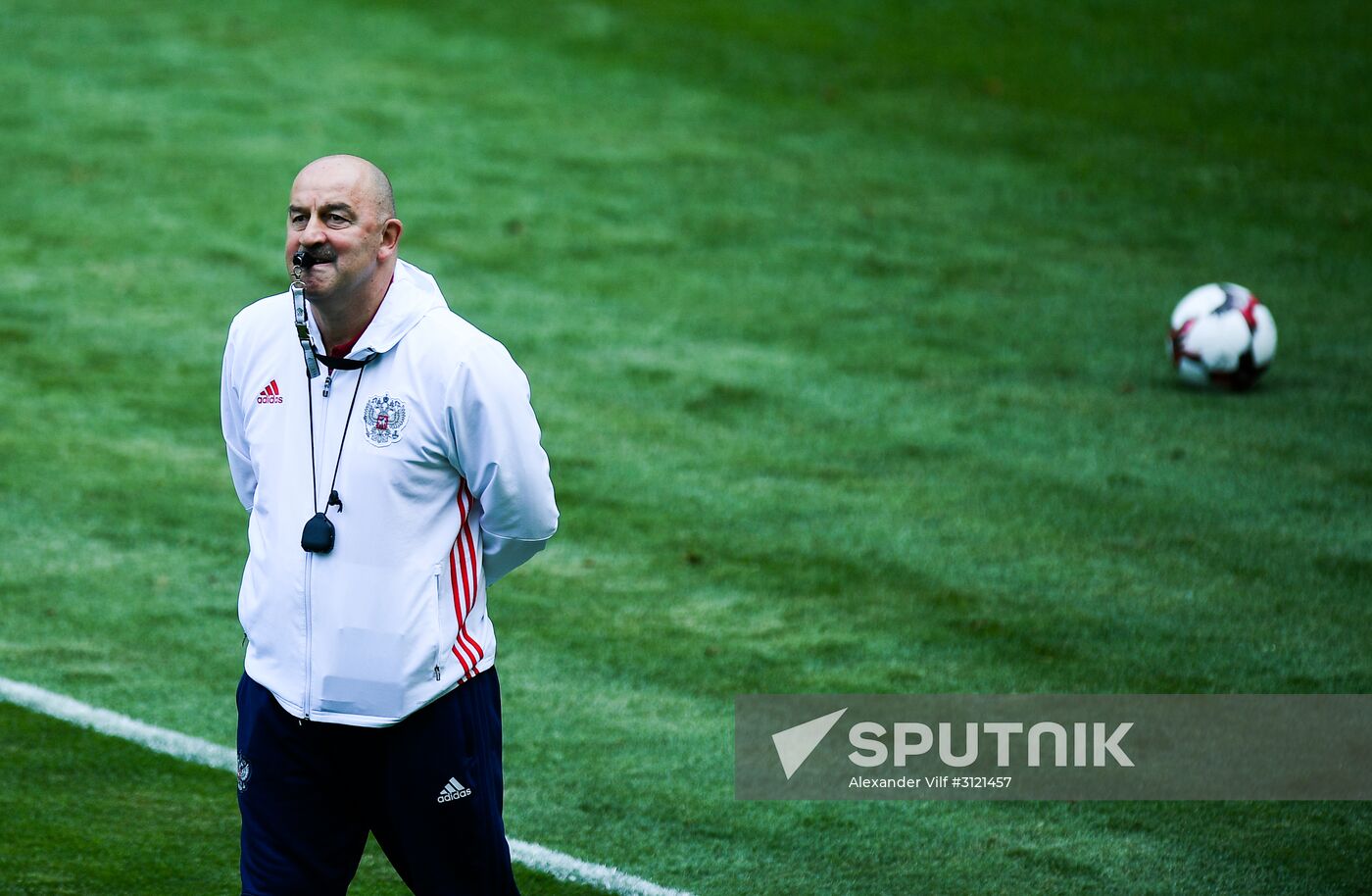 Russian national football team holds training session