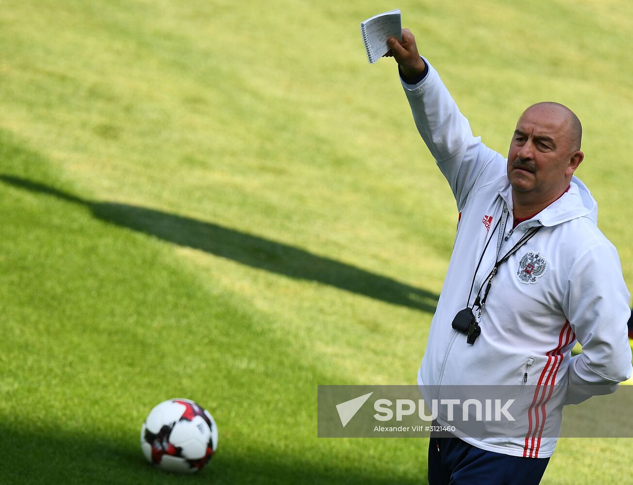 Russian national football team holds training session