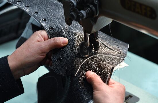 Shoe factory in Syrian Hama Governorate