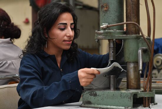 Shoe factory in Syrian Hama Governorate