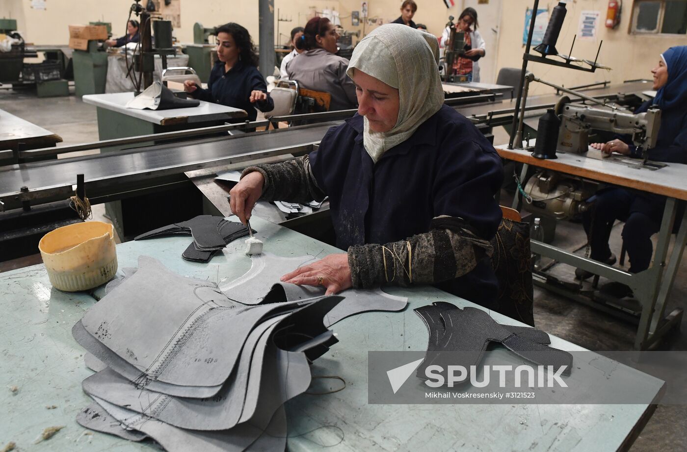 Shoe factory in Syrian Hama Governorate