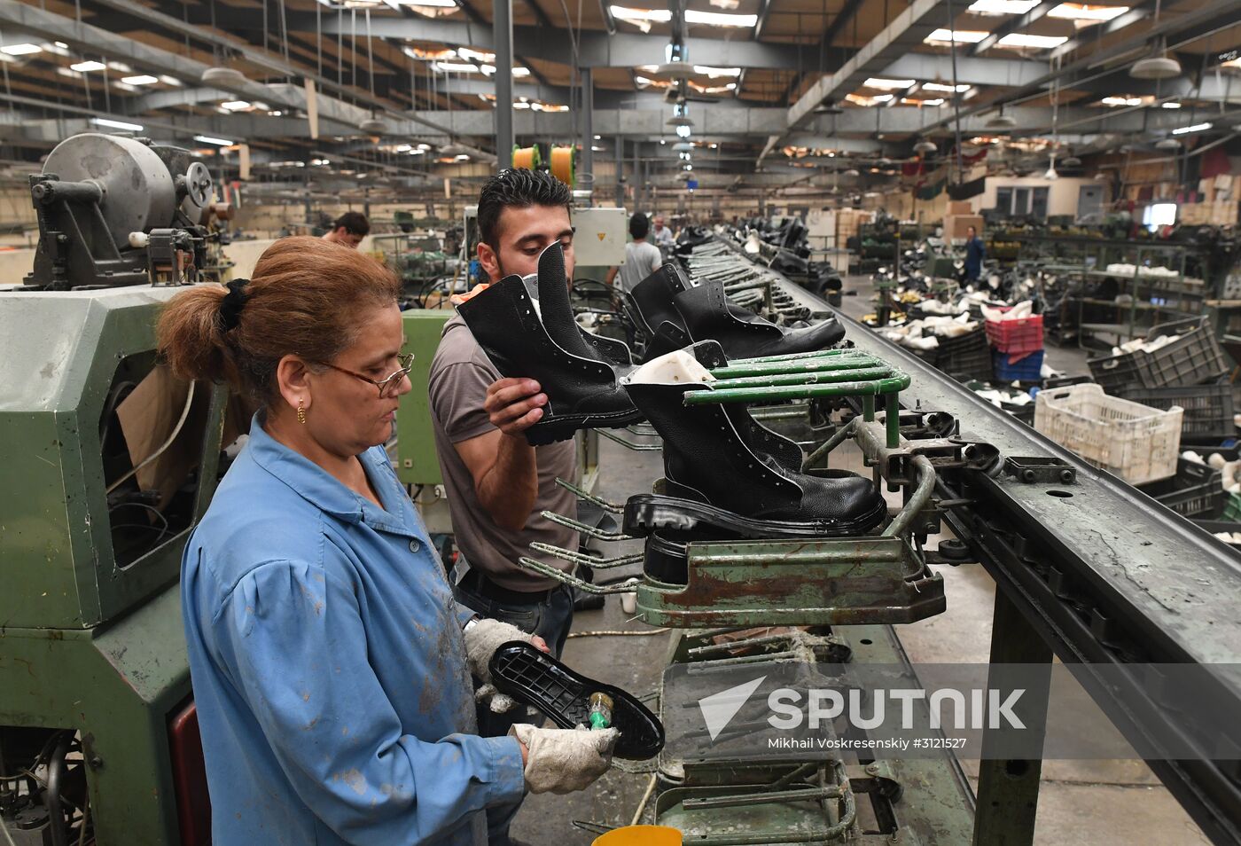 Shoe factory in Syrian Hama Governorate