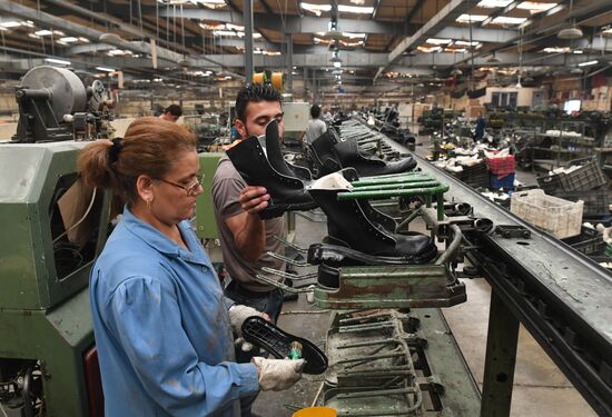 Shoe factory in Syrian Hama Governorate