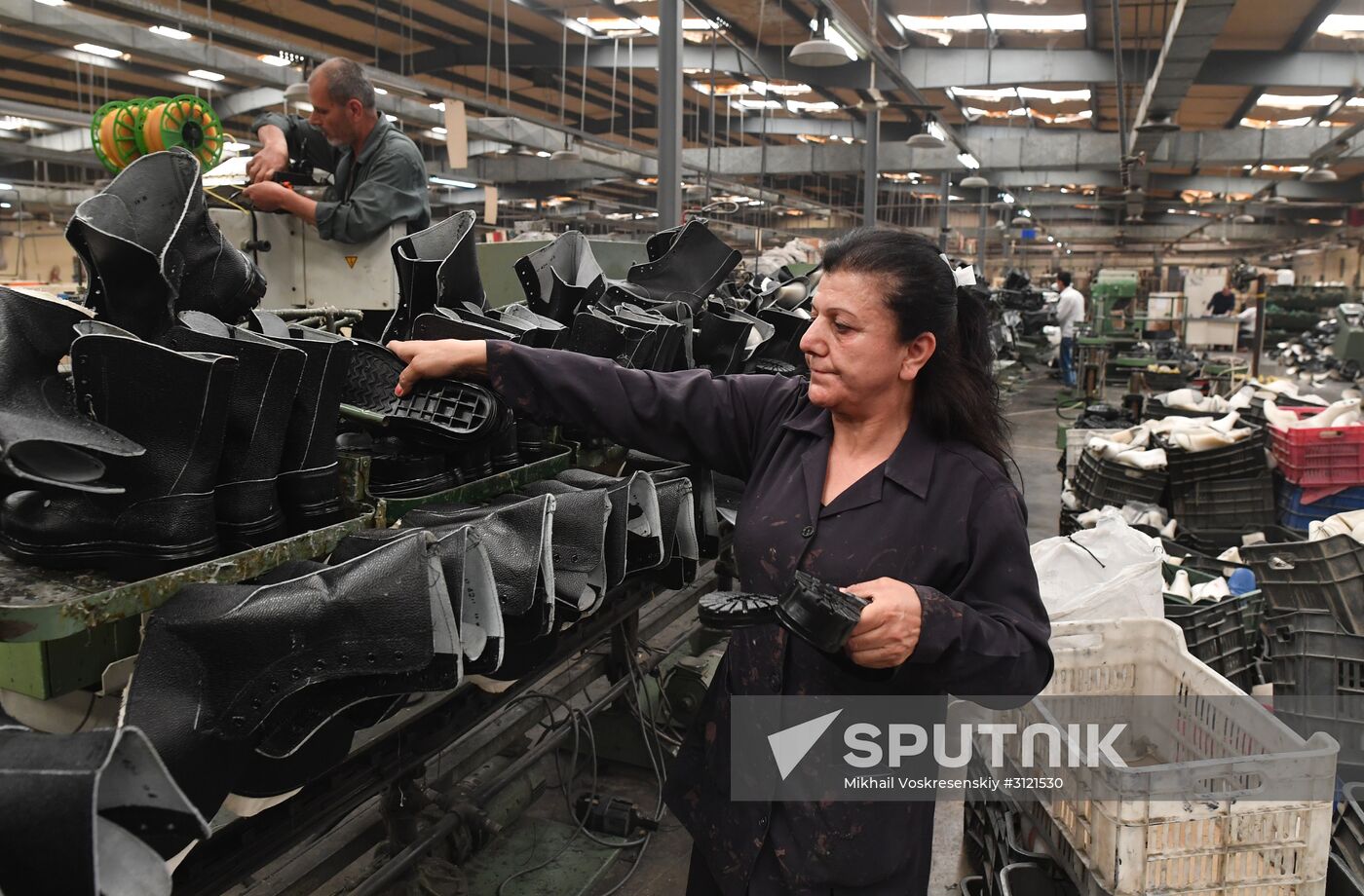 Shoe factory in Syrian Hama Governorate