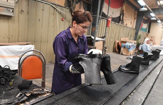 Shoe factory in Syrian Hama Governorate