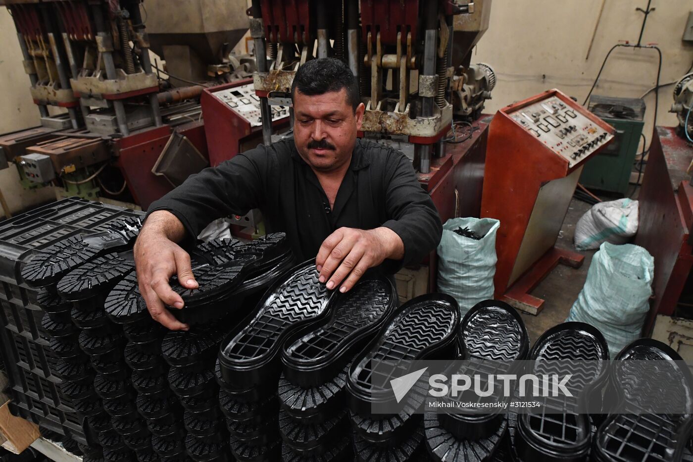 Shoe factory in Syrian Hama Governorate