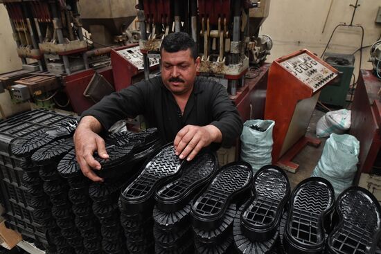 Shoe factory in Syrian Hama Governorate