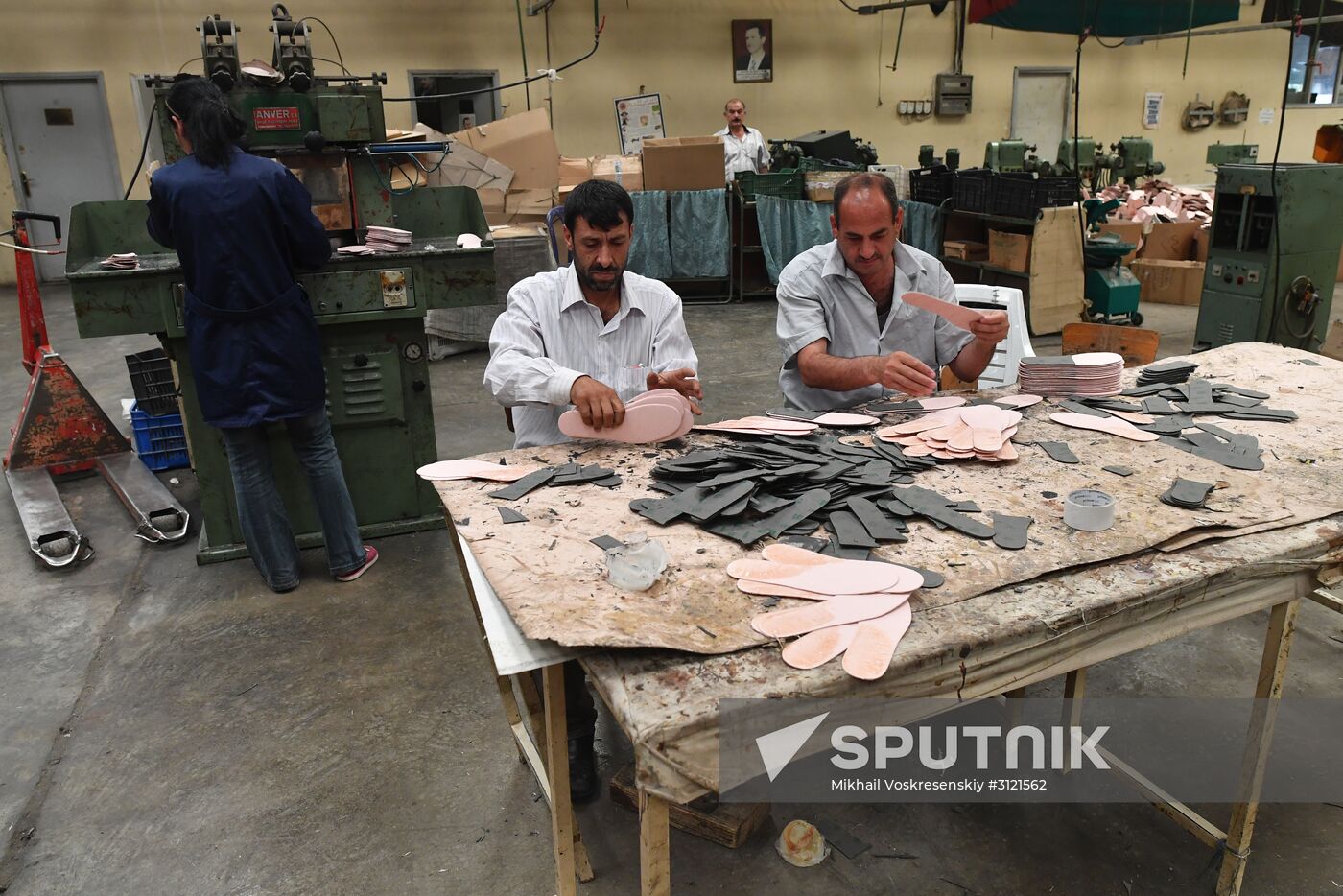 Shoe factory in Syrian Hama Governorate