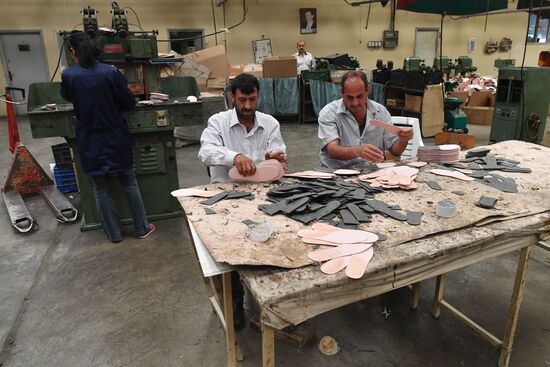 Shoe factory in Syrian Hama Governorate