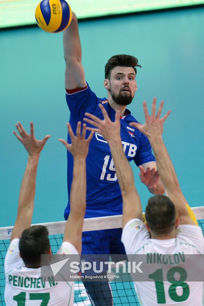 FIVB Volleyball World League. Men. Russia vs. Bulgaria