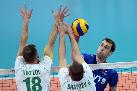 FIVB Volleyball World League. Men. Russia vs. Bulgaria