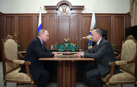 President Putin meets with Russia's Security Council Secretary Patrushev
