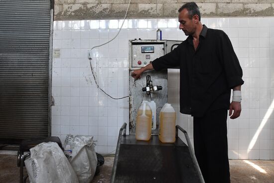Oil production company in Hama, Syria