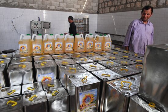 Oil production company in Hama, Syria