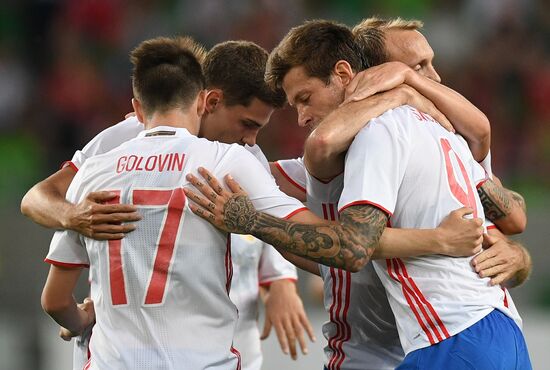Hungary vs. Russia friendly football match