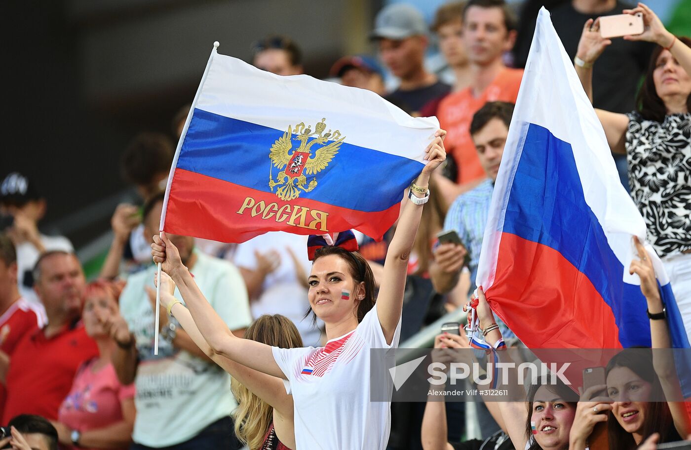 Hungary vs. Russia friendly football match