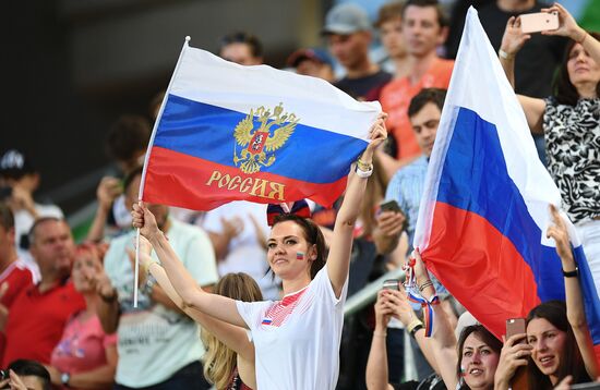 Hungary vs. Russia friendly football match