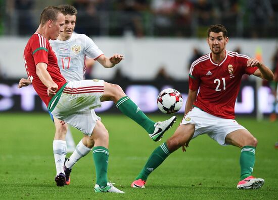 Hungary vs. Russia friendly football match