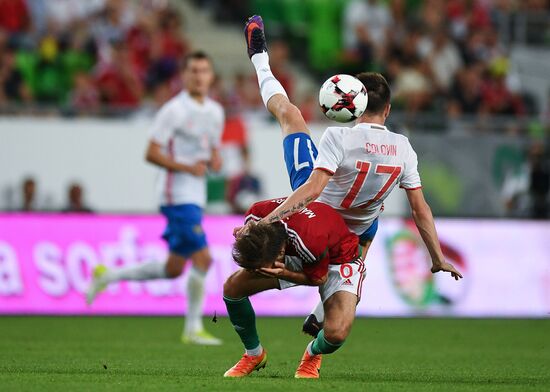 Hungary vs. Russia friendly football match