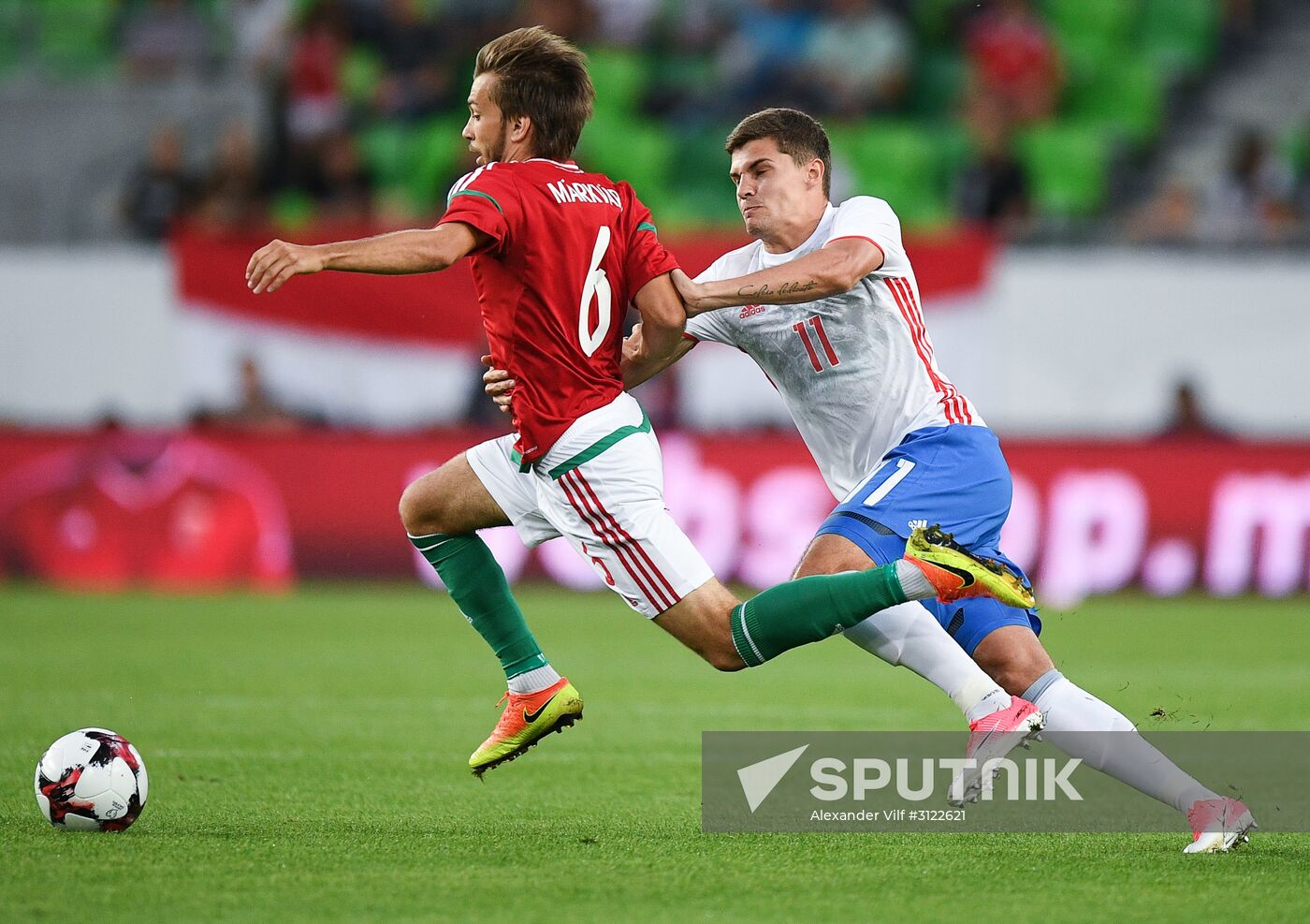 Hungary vs. Russia friendly football match