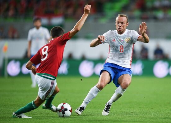 Hungary vs. Russia friendly football match