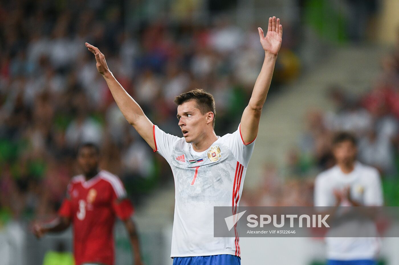 Hungary vs. Russia friendly football match