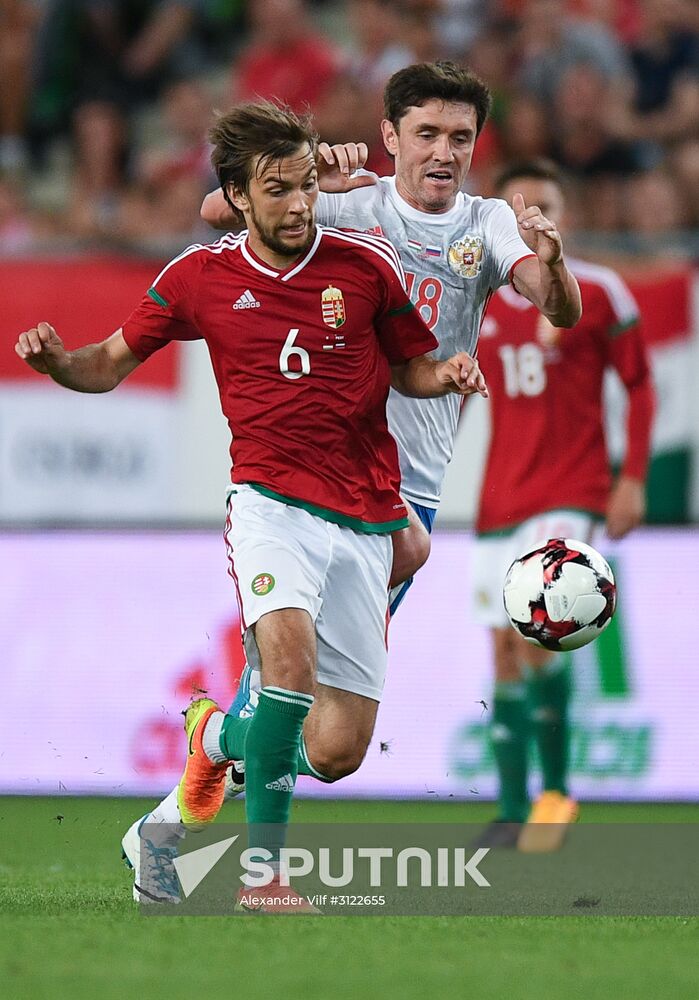 Hungary vs. Russia friendly football match