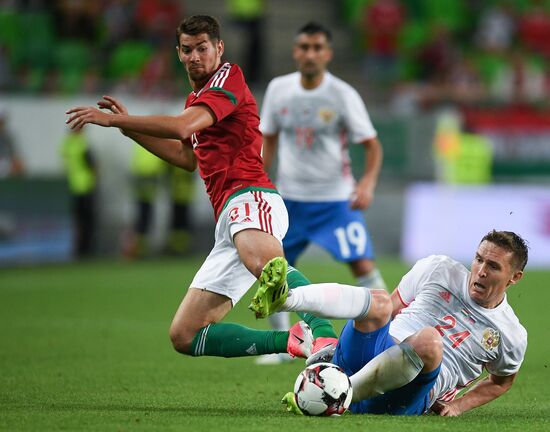 Hungary vs. Russia friendly football match