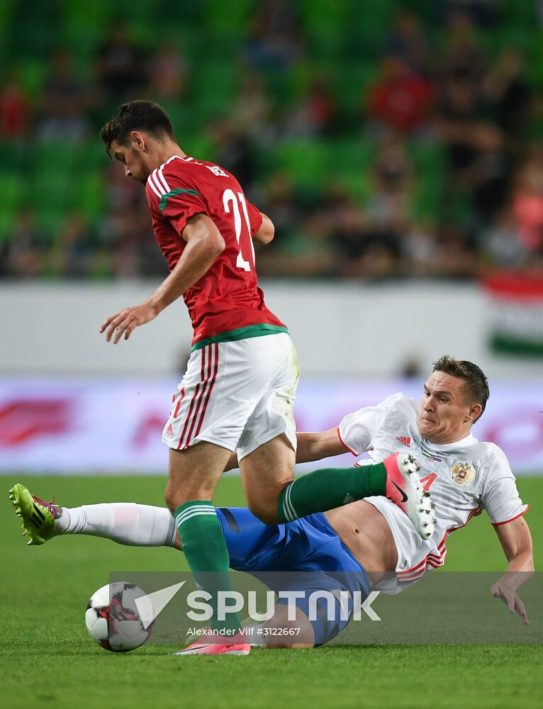 Hungary vs. Russia friendly football match