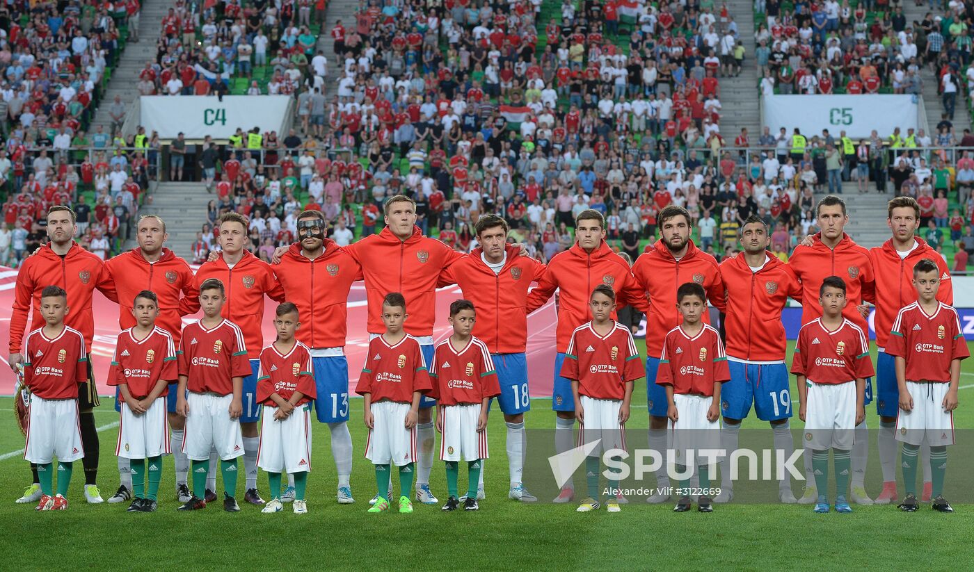 Hungary vs. Russia friendly football match