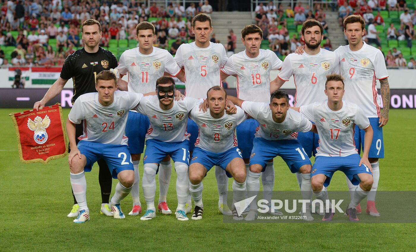 Hungary vs. Russia friendly football match