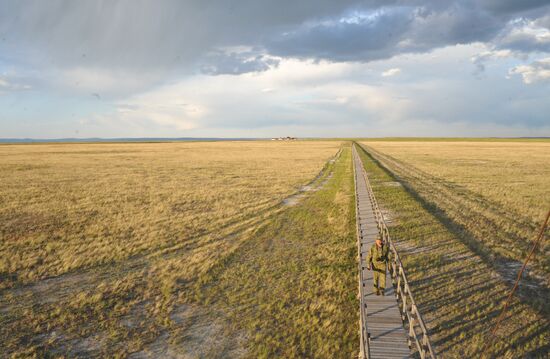 Daursky state nature biosphere reserve in Trans-Baikal Territory