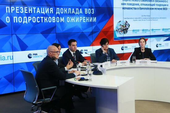 WHO report on teenage obesity presented