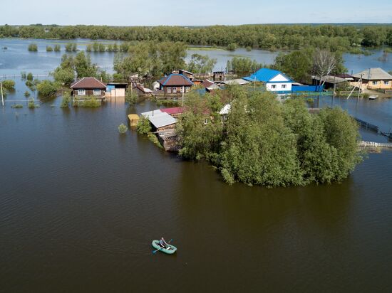 Flooding in Omsk Region
