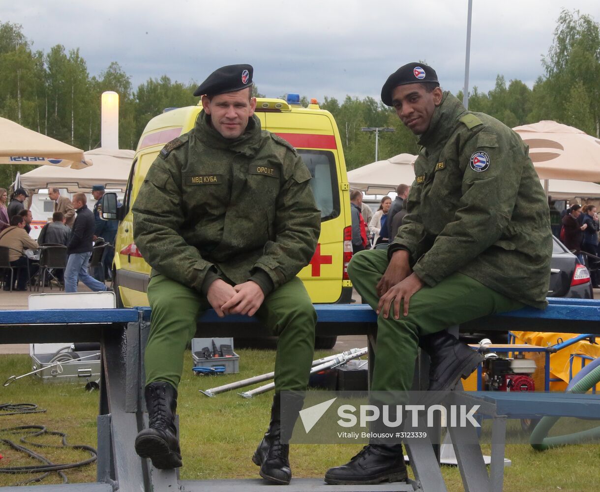 Members of the Cuban Ministry of Foreign Affairs at the Integrated Safety and Security Exhibition ISSE 2017 held outside Moscow. Location: Russia, Moscow region. Author: Vitaliy Belousov/Sputnik. Integrated Safety and Security 2017 (ISSE) international exhibition