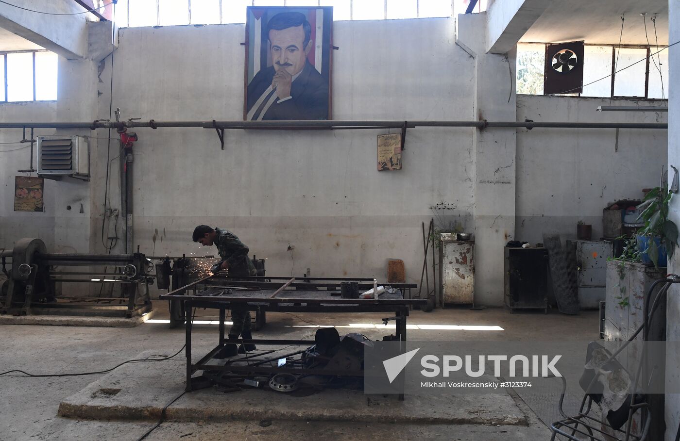 Cartridge manufacturing plant in Hama suburb