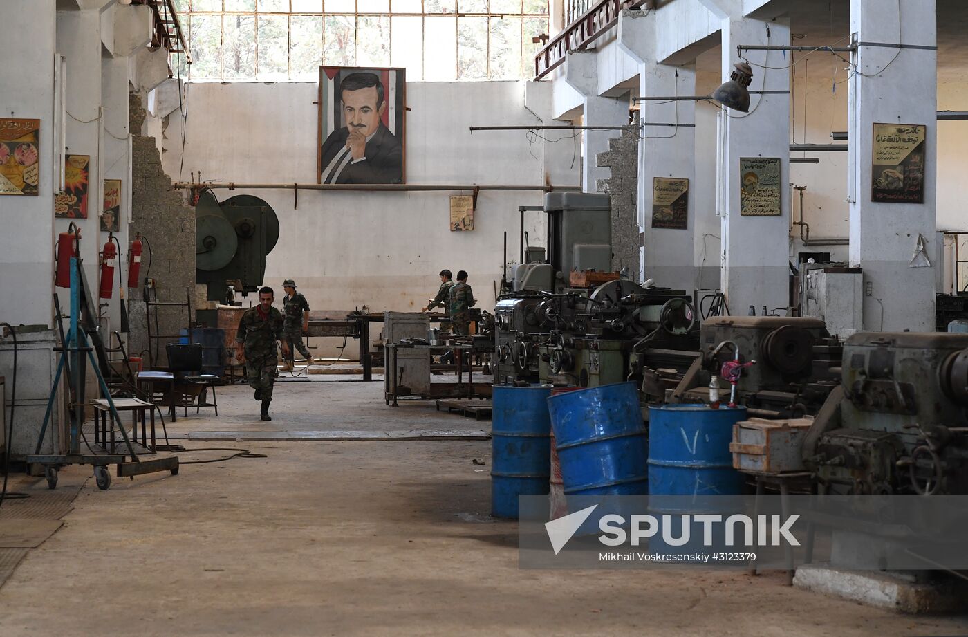 Cartridge manufacturing plant in Hama suburb