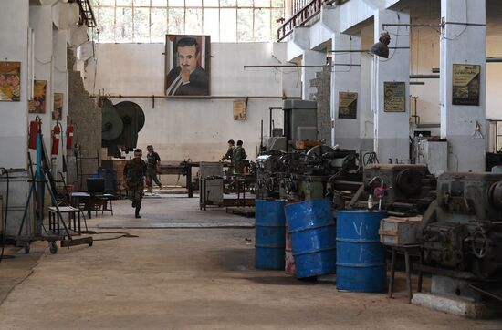 Cartridge manufacturing plant in Hama suburb