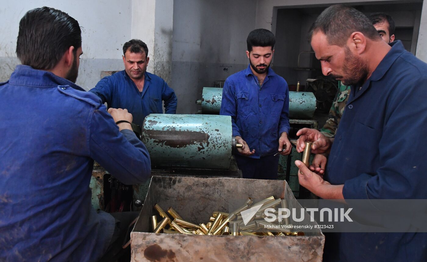 Cartridge manufacturing plant in Hama suburb