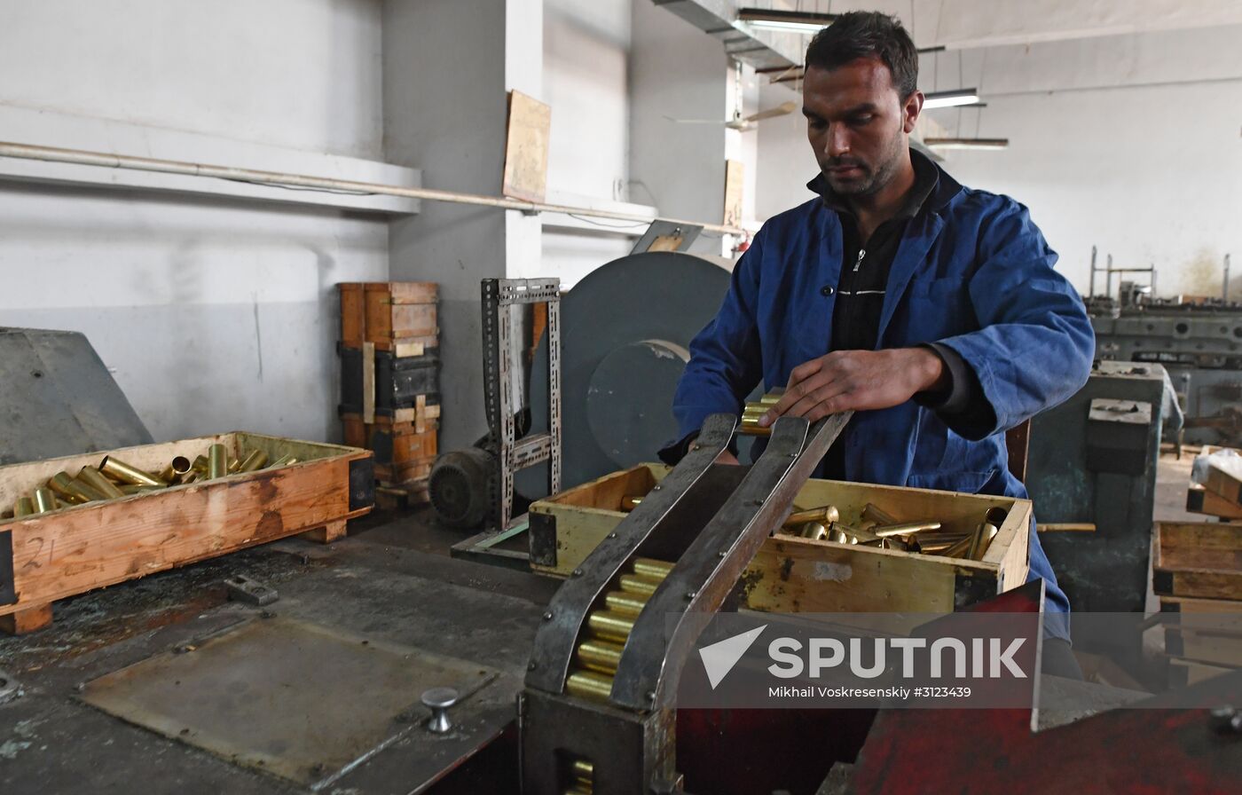 Cartridge manufacturing plant in Hama suburb