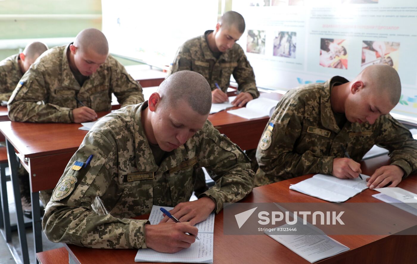 Military drill in Lviv Region